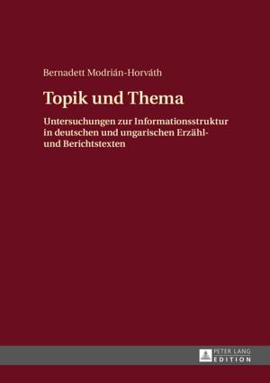 Cover of the book Topik und Thema by Ingeborg Lederer-Brüchner