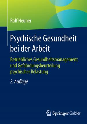 Cover of the book Psychische Gesundheit bei der Arbeit by Boris Hubert