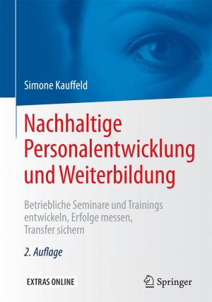 Cover of the book Nachhaltige Personalentwicklung und Weiterbildung by Zeev Berger