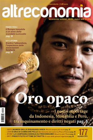 Cover of Altreconomia 177, dicembre 2015