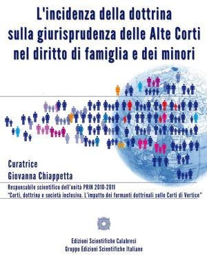 Cover of the book L'incidenza della dottrina sulla giurisprudenza delle Alte Corti nel diritto di famiglia e dei minori by Enrico Caterini