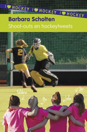 Cover of the book Shoot-outs en hockeytweets by Maren Stoffels, Ivan & ilia, Lotte Hoffman