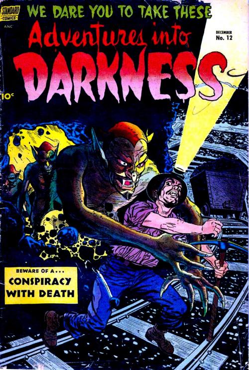 Cover of the book Adventures Darkness Five Issue Jumbo Comic by Ross Andru, JW Comics