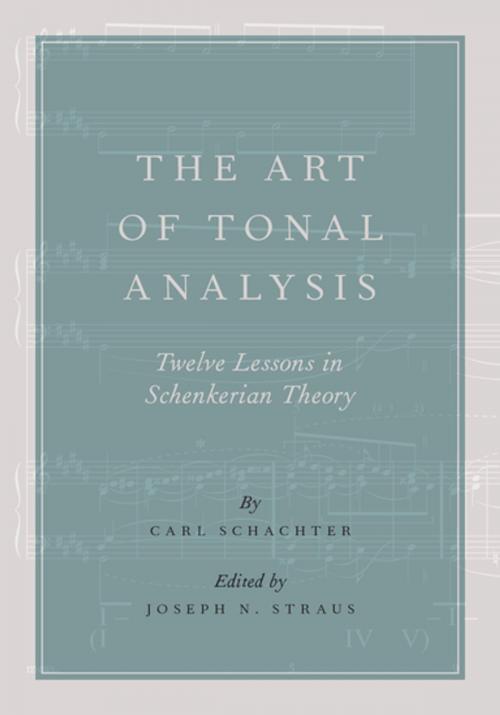 Cover of the book The Art of Tonal Analysis by Carl Schachter, Oxford University Press