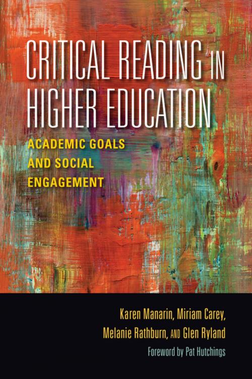 Cover of the book Critical Reading in Higher Education by Karen Manarin, Glen Ryland, Melanie Rathburn, Miriam Carey, Indiana University Press