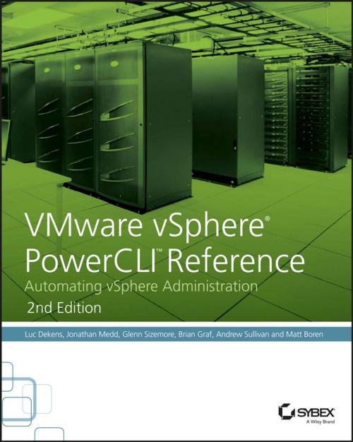 Cover of the book VMware vSphere PowerCLI Reference by Luc Dekens, Jonathan Medd, Glenn Sizemore, Brian Graf, Andrew Sullivan, Matt Boren, Wiley