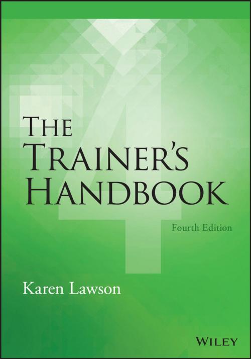 Cover of the book The Trainer's Handbook by Karen Lawson, Wiley