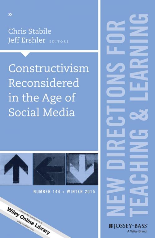Cover of the book Constructivism Reconsidered in the Age of Social Media by , Wiley