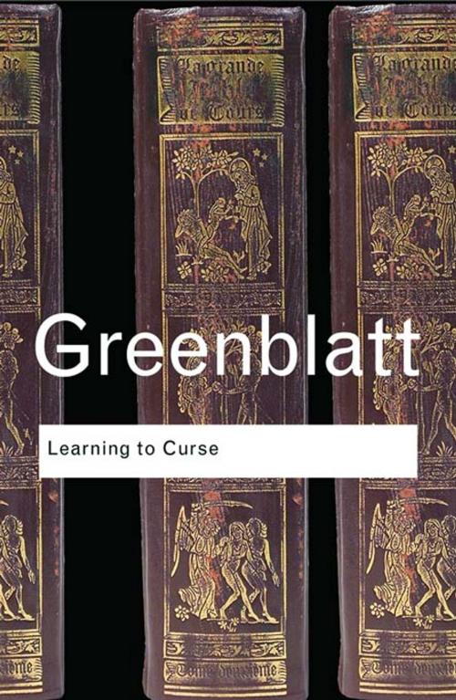 Cover of the book Learning to Curse by Stephen Greenblatt, Taylor and Francis