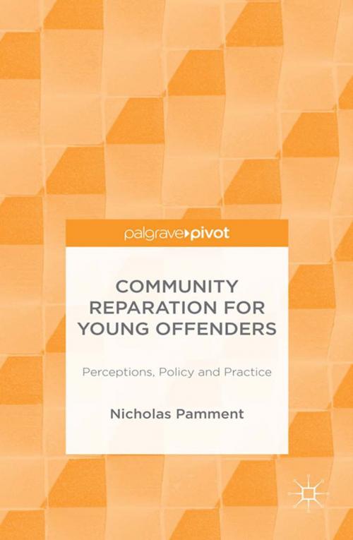 Cover of the book Community Reparation for Young Offenders by N. Pamment, Palgrave Macmillan UK