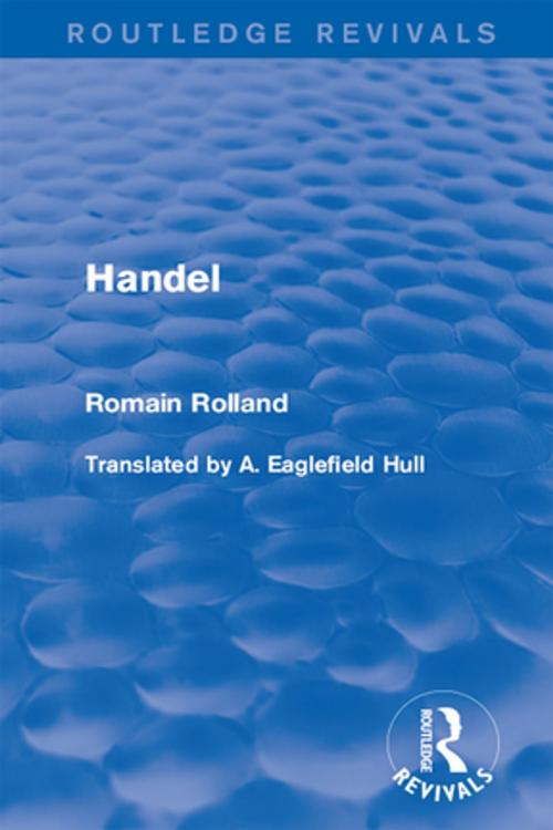Cover of the book Handel by Romain Rolland, Taylor and Francis