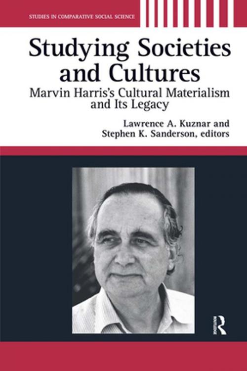 Cover of the book Studying Societies and Cultures by Lawrence A. Kuznar, Stephen K. Sanderson, Taylor and Francis