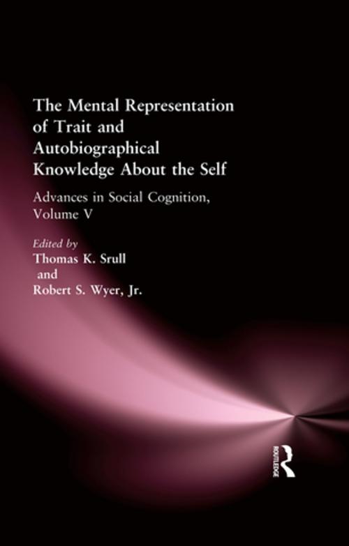 Cover of the book The Mental Representation of Trait and Autobiographical Knowledge About the Self by , Taylor and Francis