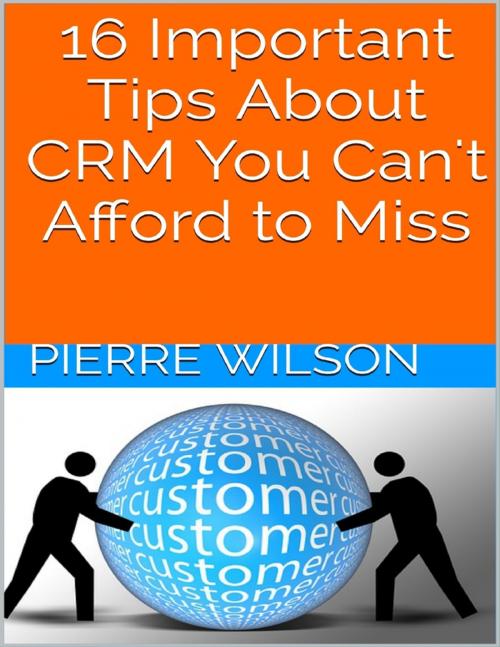 Cover of the book 16 Important Tips About Crm You Can't Afford to Miss by Pierre Wilson, Lulu.com