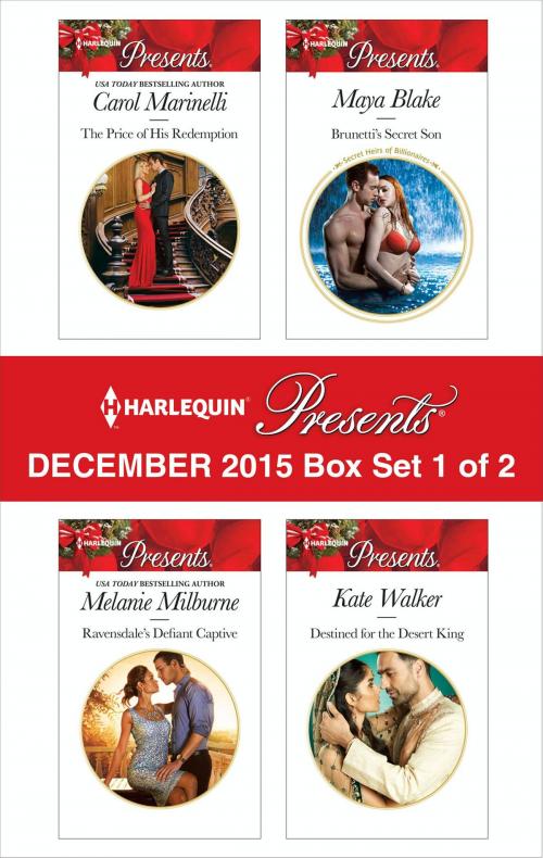 Cover of the book Harlequin Presents December 2015 - Box Set 1 of 2 by Carol Marinelli, Melanie Milburne, Maya Blake, Kate Walker, Harlequin