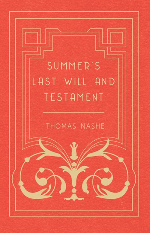 Cover of the book Summer's Last Will and Testament by Nashe Thomas, Read Books Ltd.