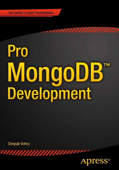 Cover of the book Pro MongoDB Development by Deepak Vohra, Apress