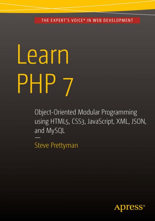 Cover of the book Learn PHP 7 by Steve Prettyman, Apress