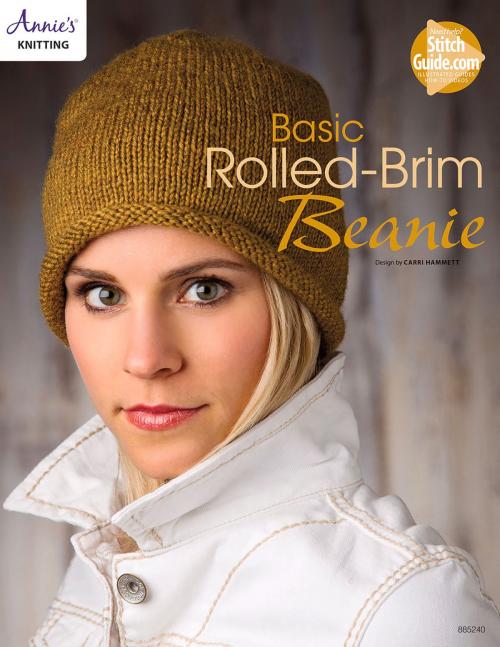 Cover of the book Basic Rolled-Brim Beanie Knit Pattern by Annie's, Annie's