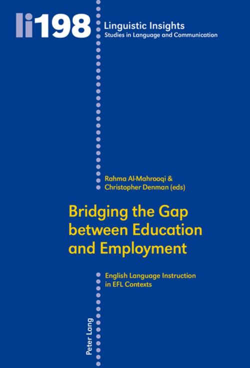 Cover of the book Bridging the Gap between Education and Employment by , Peter Lang