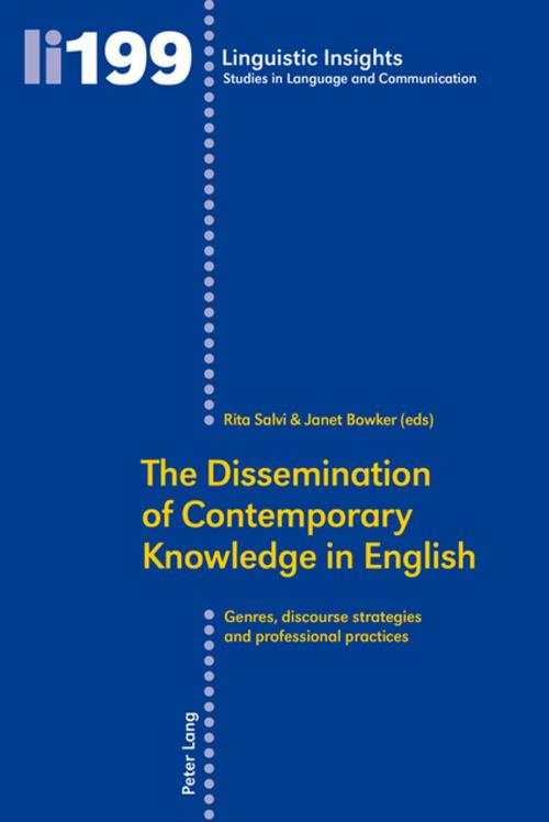 Cover of the book The Dissemination of Contemporary Knowledge in English by , Peter Lang