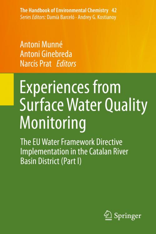 Cover of the book Experiences from Surface Water Quality Monitoring by , Springer International Publishing