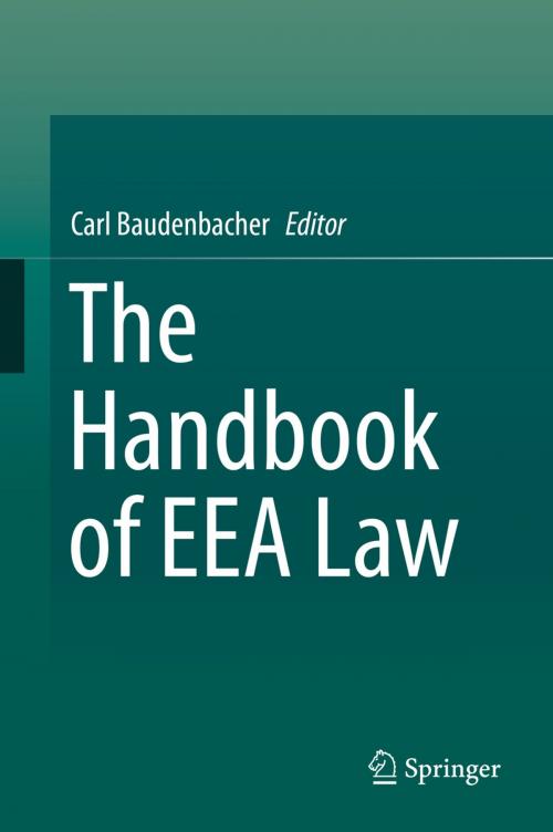Cover of the book The Handbook of EEA Law by , Springer International Publishing
