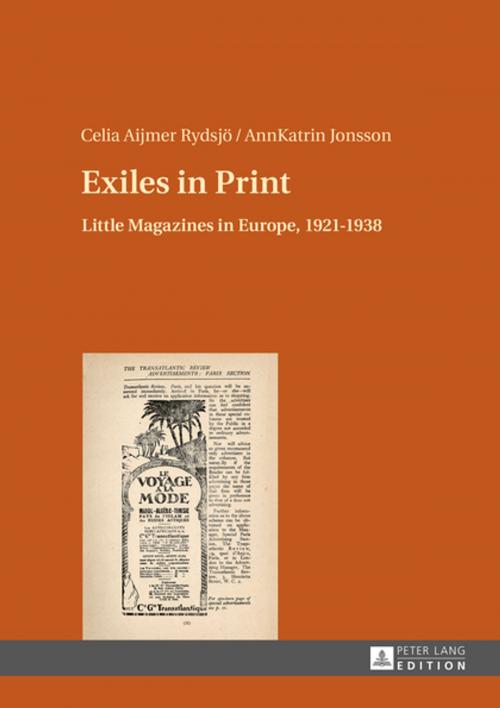 Cover of the book Exiles in Print by AnnKatrin Jonsson, Celia Aijmer Rydsjö, Peter Lang