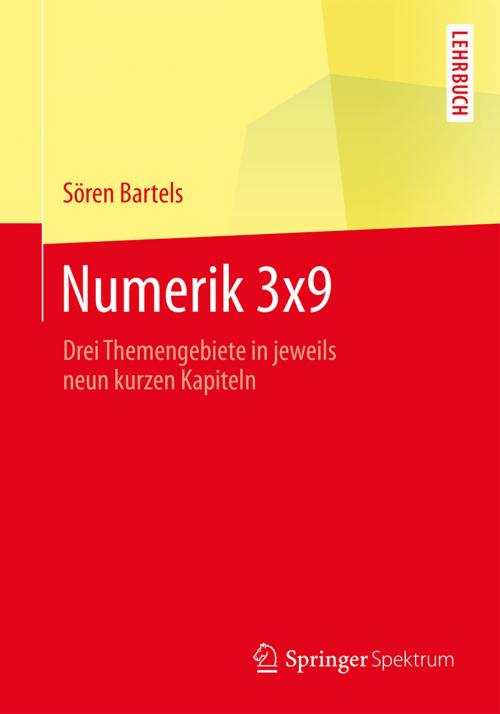Cover of the book Numerik 3x9 by Sören Bartels, Springer Berlin Heidelberg