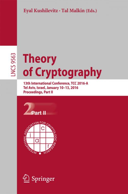 Cover of the book Theory of Cryptography by , Springer Berlin Heidelberg