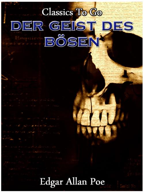 Cover of the book Der Geist des Boesen by Edgar Allan Poe, Otbebookpublishing