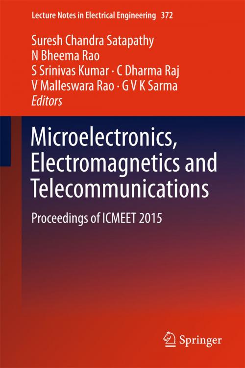 Cover of the book Microelectronics, Electromagnetics and Telecommunications by , Springer India