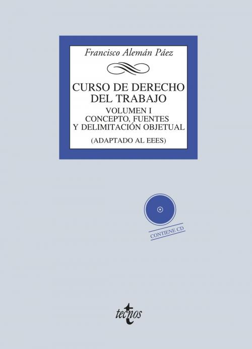 Cover of the book Curso de Derecho del Trabajo by Francisco Alemán Páez, Mª José Rodríguez Crespo, Tecnos