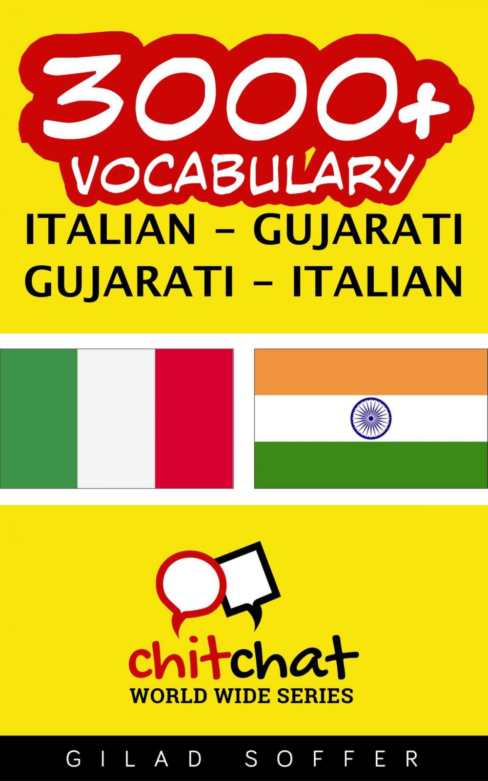Big bigCover of 3000+ Vocabulary Italian - Gujarati