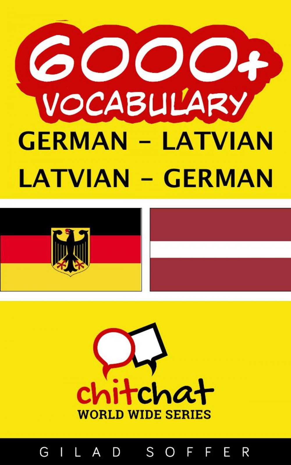 Big bigCover of 6000+ Vocabulary German - Latvian