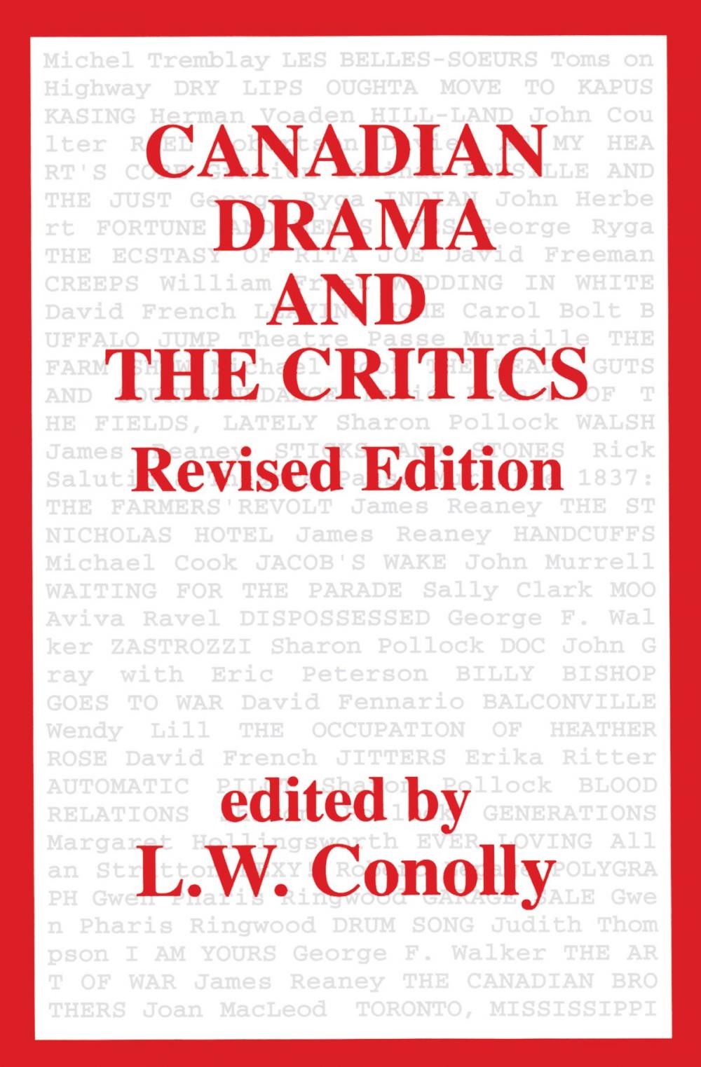 Big bigCover of Canadian Drama and the Critics