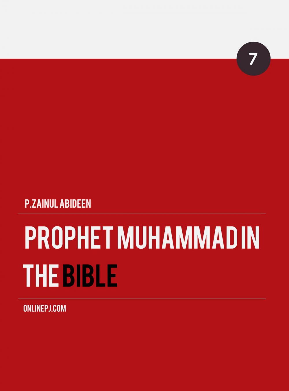 Big bigCover of Prophet Muhammad in The Bible