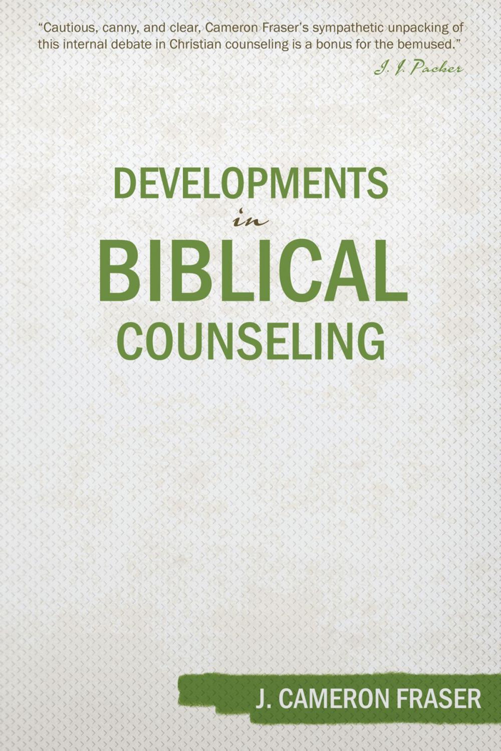 Big bigCover of Developments in Biblical Counseling