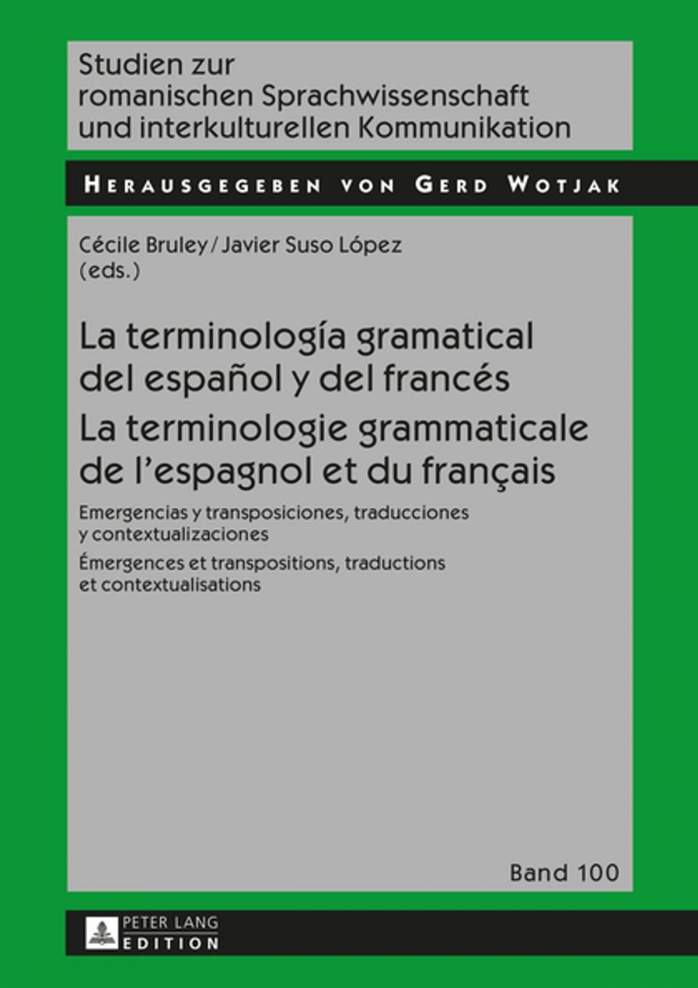 Big bigCover of La terminología gramatical del español y del francés- La terminologie grammaticale de lespagnol et du français
