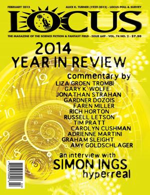 Cover of Locus Magazine Issue #649 February 2015