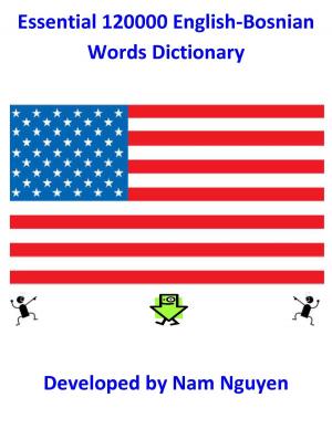 Cover of Essential 120000 English-Bosnian Words Dictionary