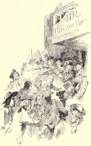 Cover of the book Under the Liberty Tree: A Story of The 'Boston Massacre' (Illustrated) by Robert Louis Stevenson