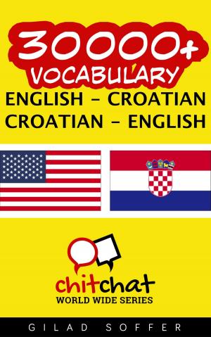 Book cover of 30000+ Vocabulary English - Croatian