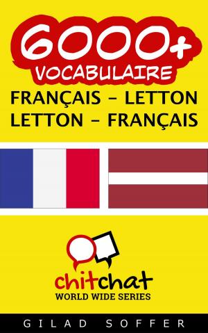 Cover of 6000+ vocabulaire Français - Letton
