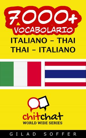 Book cover of 7000+ vocabolario Italiano - Tailandese
