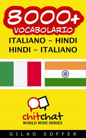 Cover of 8000+ vocabolario Italiano - Hindi
