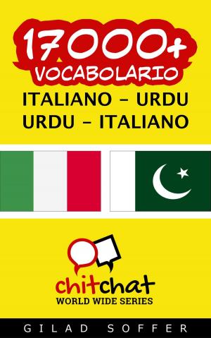 Book cover of 17000+ vocabolario Italiano - Urdu