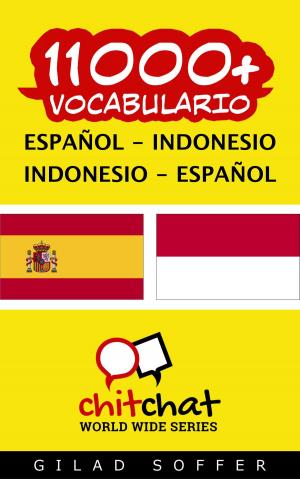 Book cover of 11000+ vocabulario español - indonesio