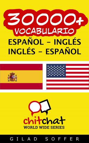 Book cover of 30000+ vocabulario español - Inglés