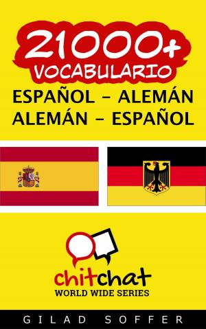 Book cover of 21000+ vocabulario español - alemán